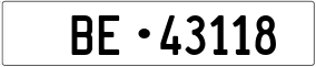 Truck License Plate